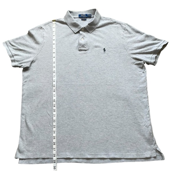 Grey Ralph Lauren Polo Shirt (XL) - Picture 4 of 5